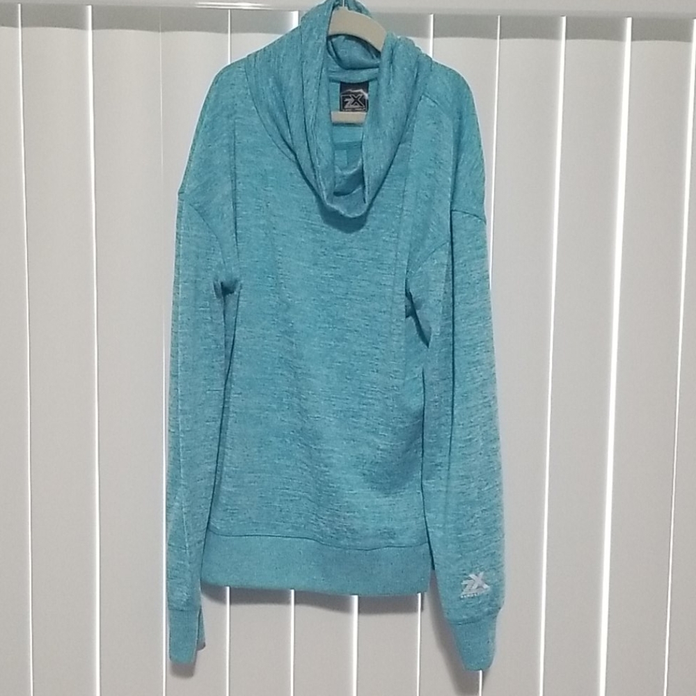 Girls Aqua Sweater